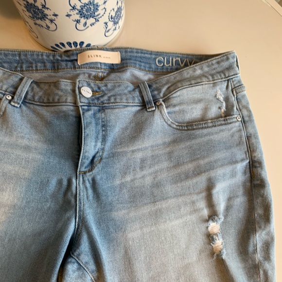 Slink Jeans 20W Sabrina Bermuda Denim Shorts - Picture 4 of 9